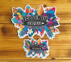 Custom Merchandise: High-Margin Strategies for the Surf Community 2 monoiprint fuerteventura custom stickers rapanuibar